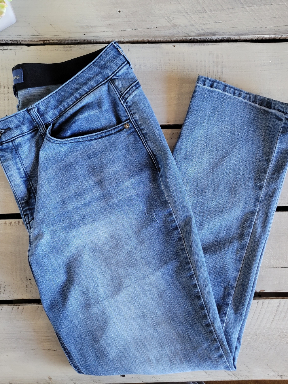 Democracy Ab Solutions Women's Skinny Jeans - Light Blue Wash Sz 14